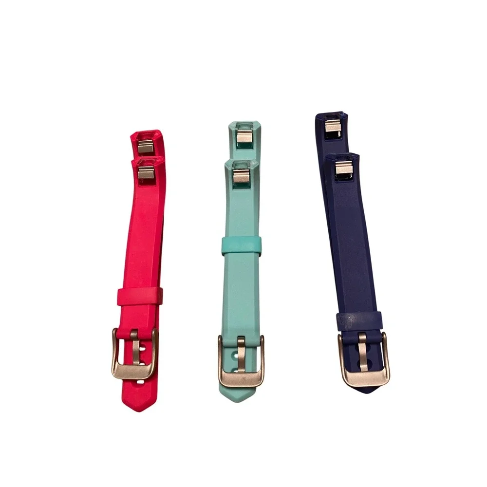 3 Pack Fitbit Alta Alta HR Replacement Bands Silicone Wristbands Pink Teal Navy